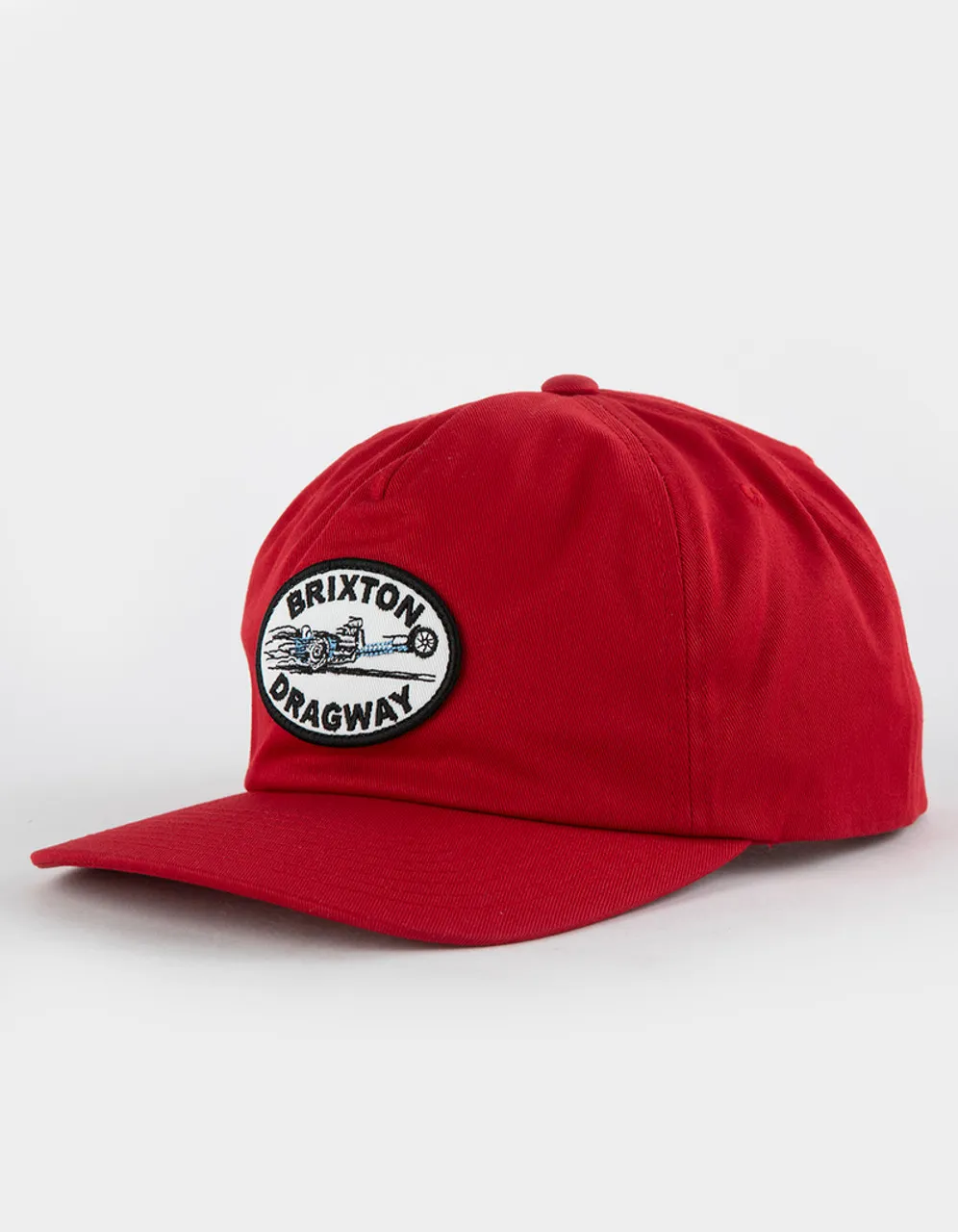 Brixton Dragway Snapback Hat - Red