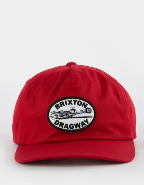 Brixton Dragway Snapback Hat - Red