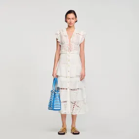 Broderie anglaise long skirt