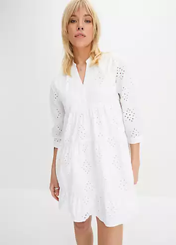 Broderie Tunic Dress by bonprix | Look Again