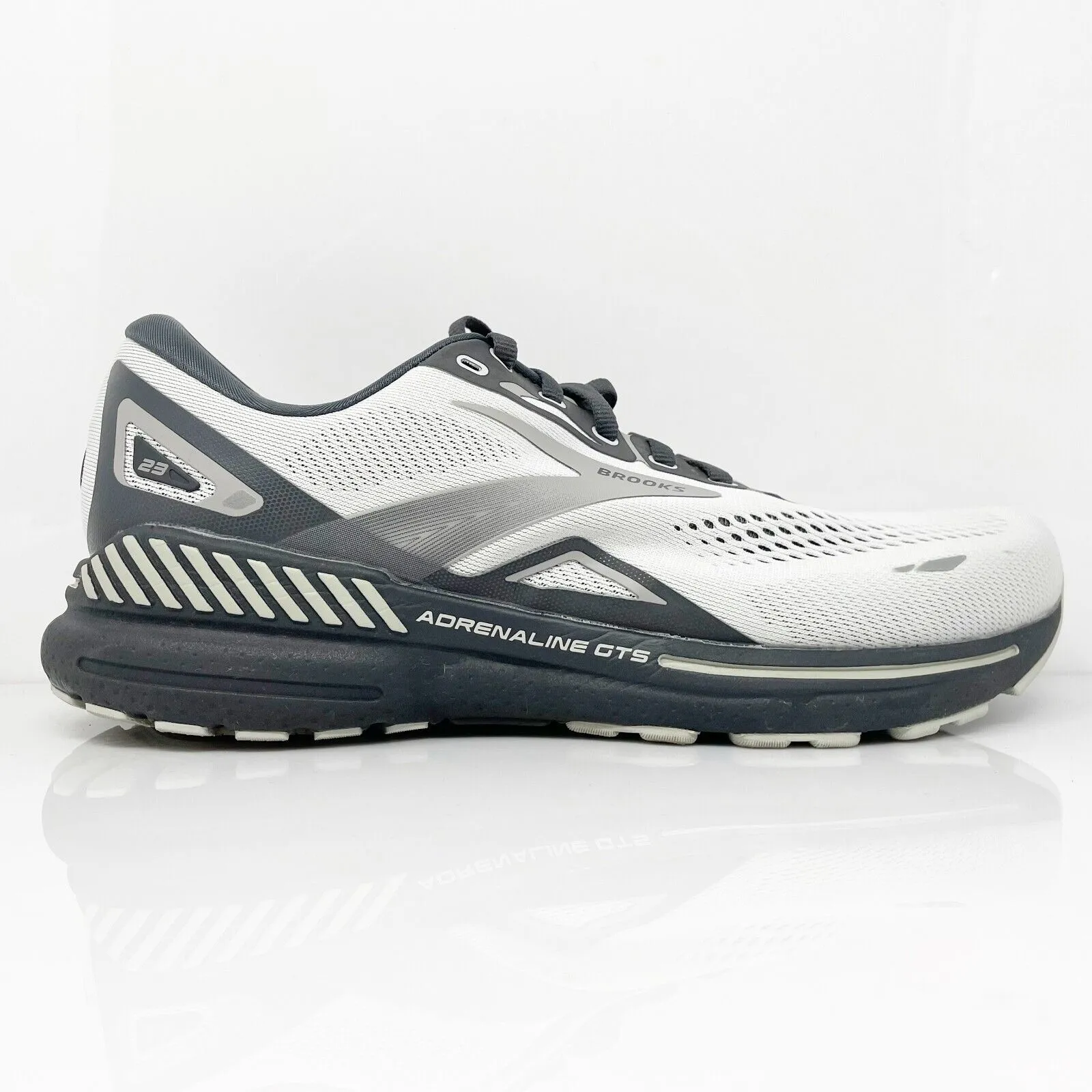 Brooks Mens Adrenaline GTS 23 1103914E065 Gray Running Shoes Sneakers Size 9 4E