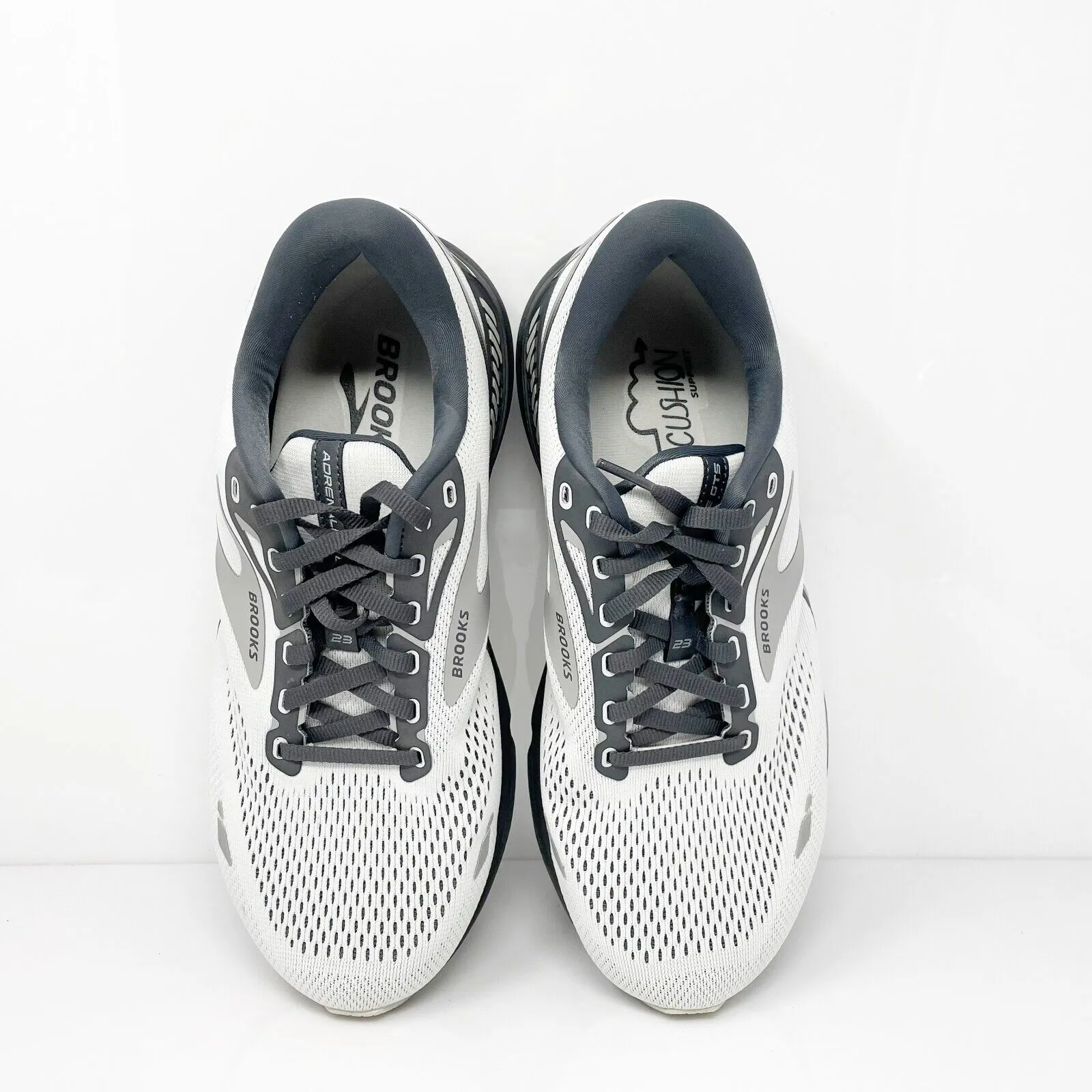 Brooks Mens Adrenaline GTS 23 1103914E065 Gray Running Shoes Sneakers Size 9 4E