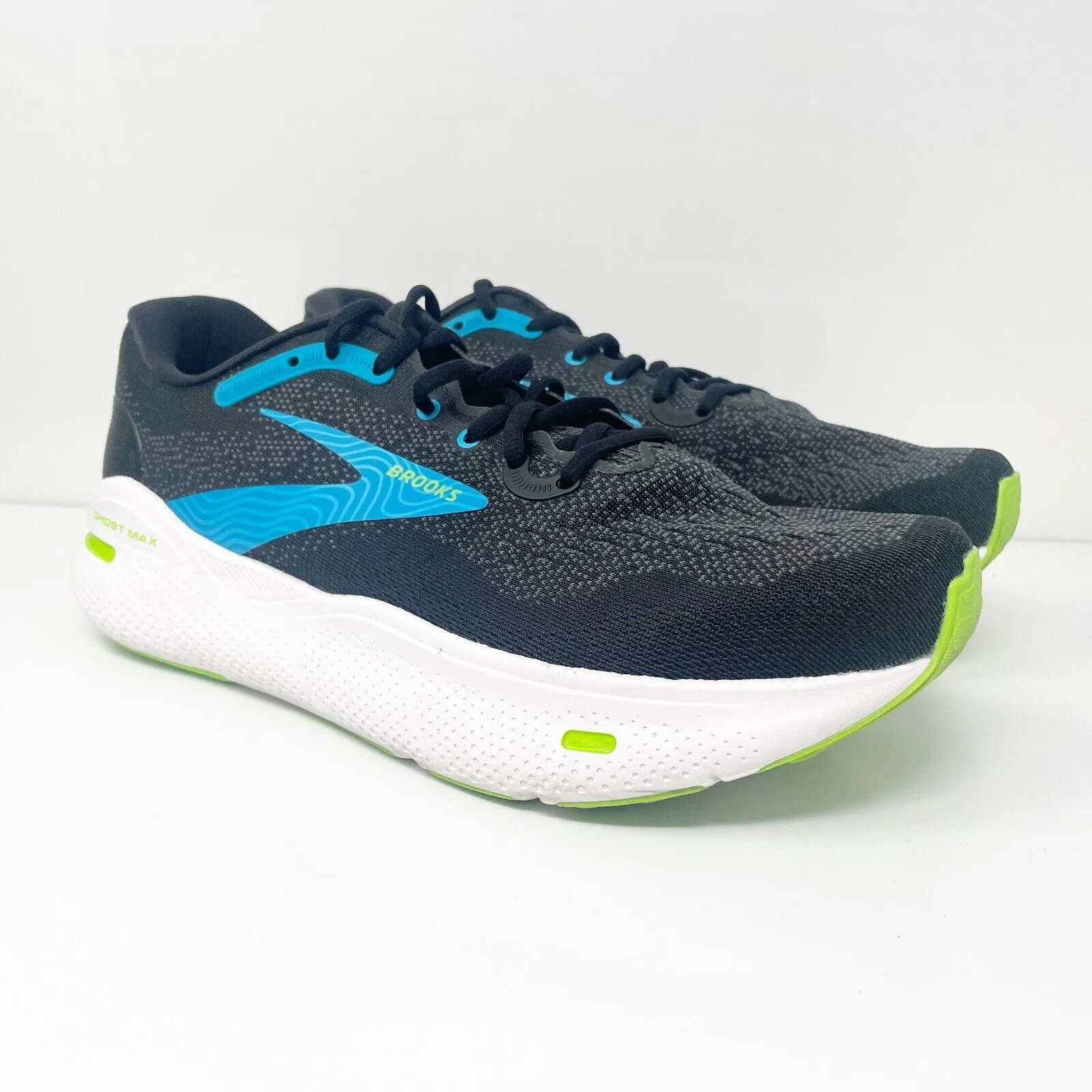 Brooks Mens Ghost Max 1104062E060 Black Running Shoes Sneakers Size 10 2E