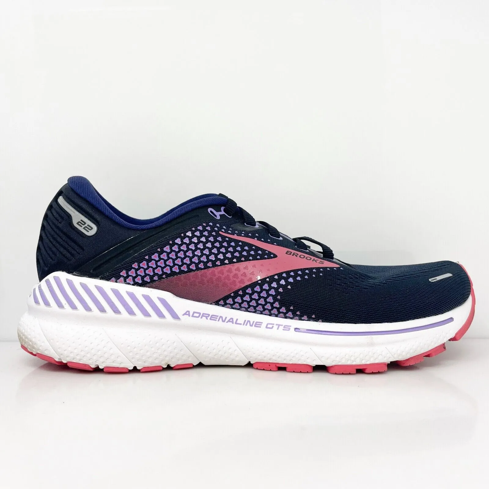 Brooks Womens Adrenaline GTS 22 1203531B080 Blue Running Shoes Sneakers Size 10B