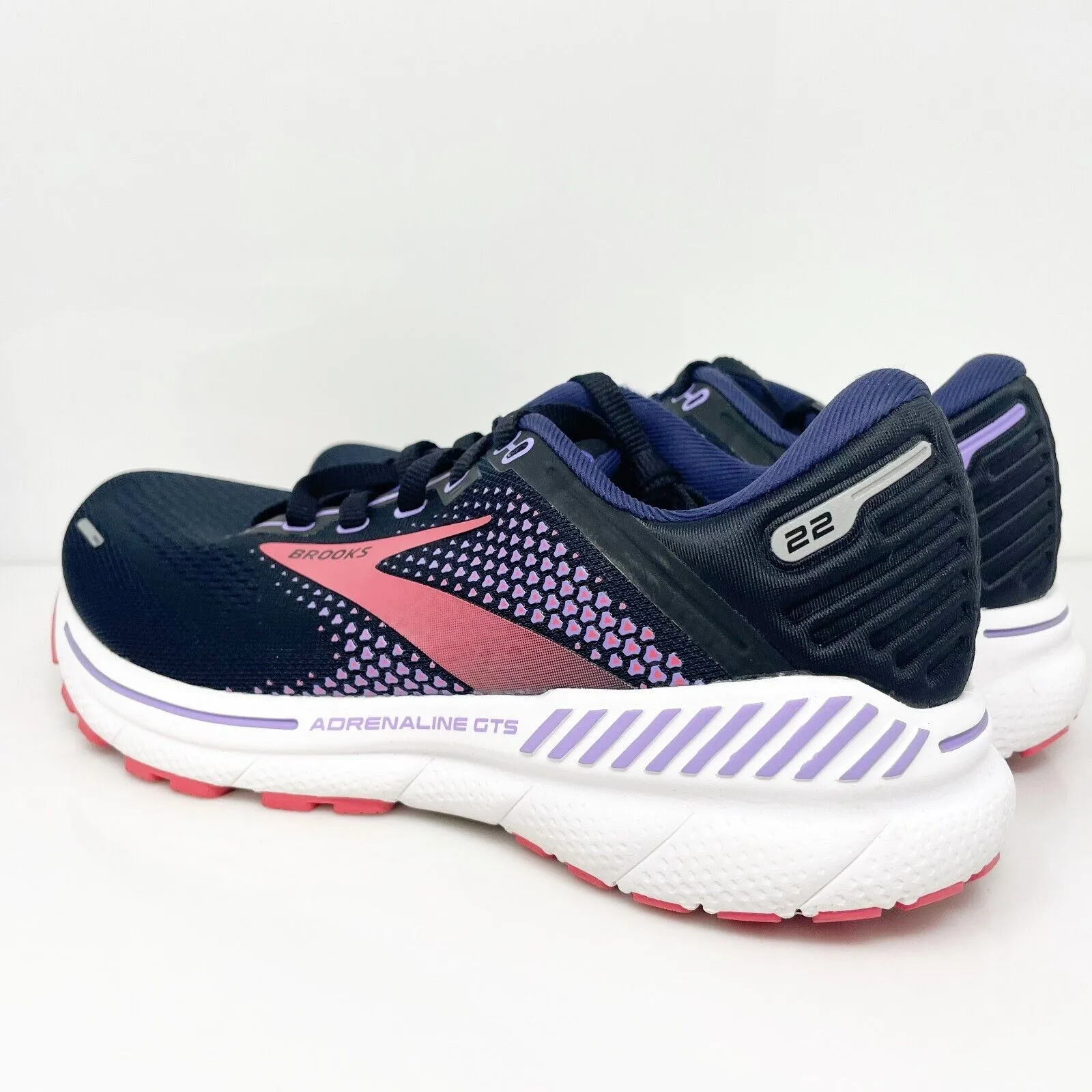 Brooks Womens Adrenaline GTS 22 1203531D080 Blue Running Shoes Sneakers Size 7 D