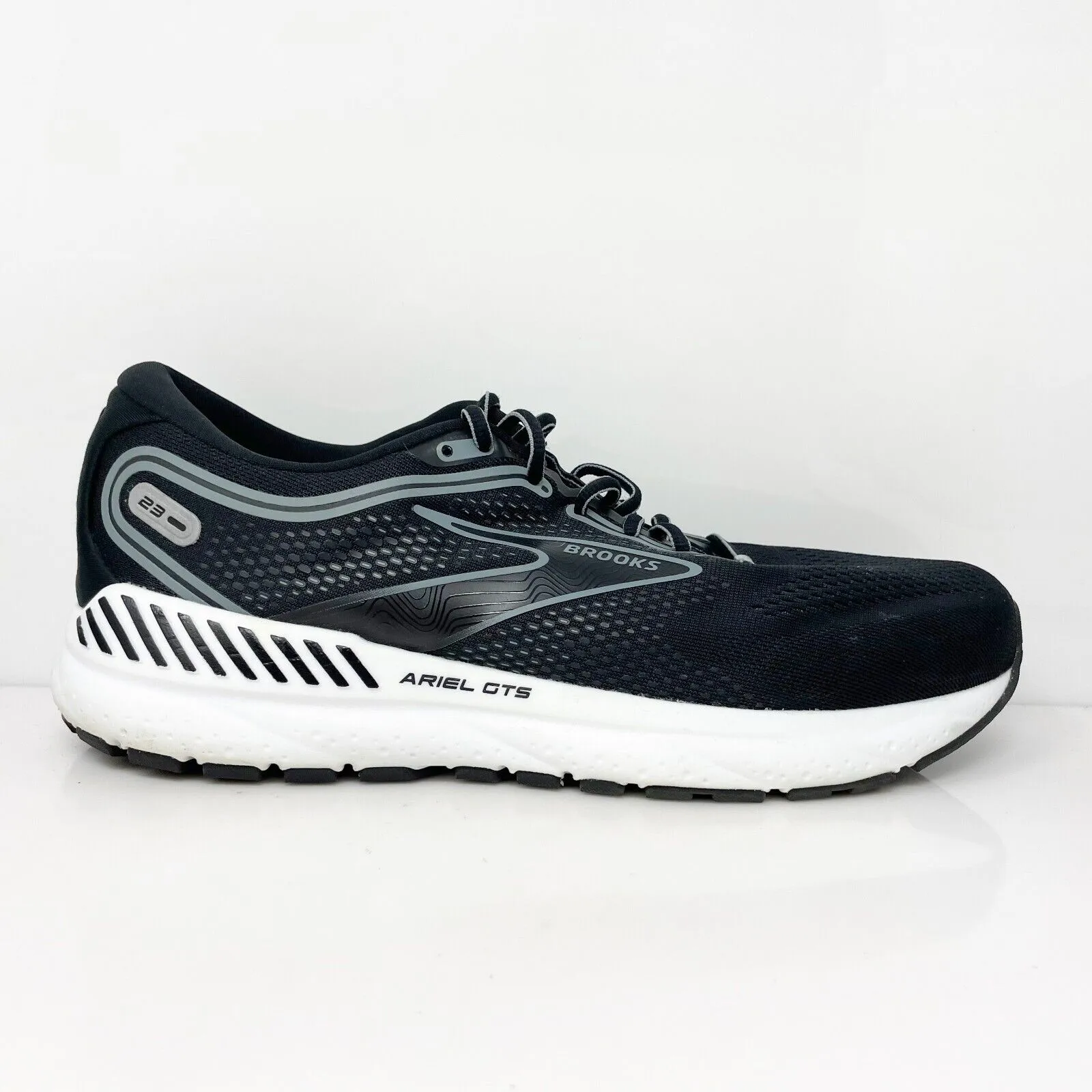 Brooks Womens Ariel GTS 23 1203901D090 Black Running Shoes Sneakers Size 12 D