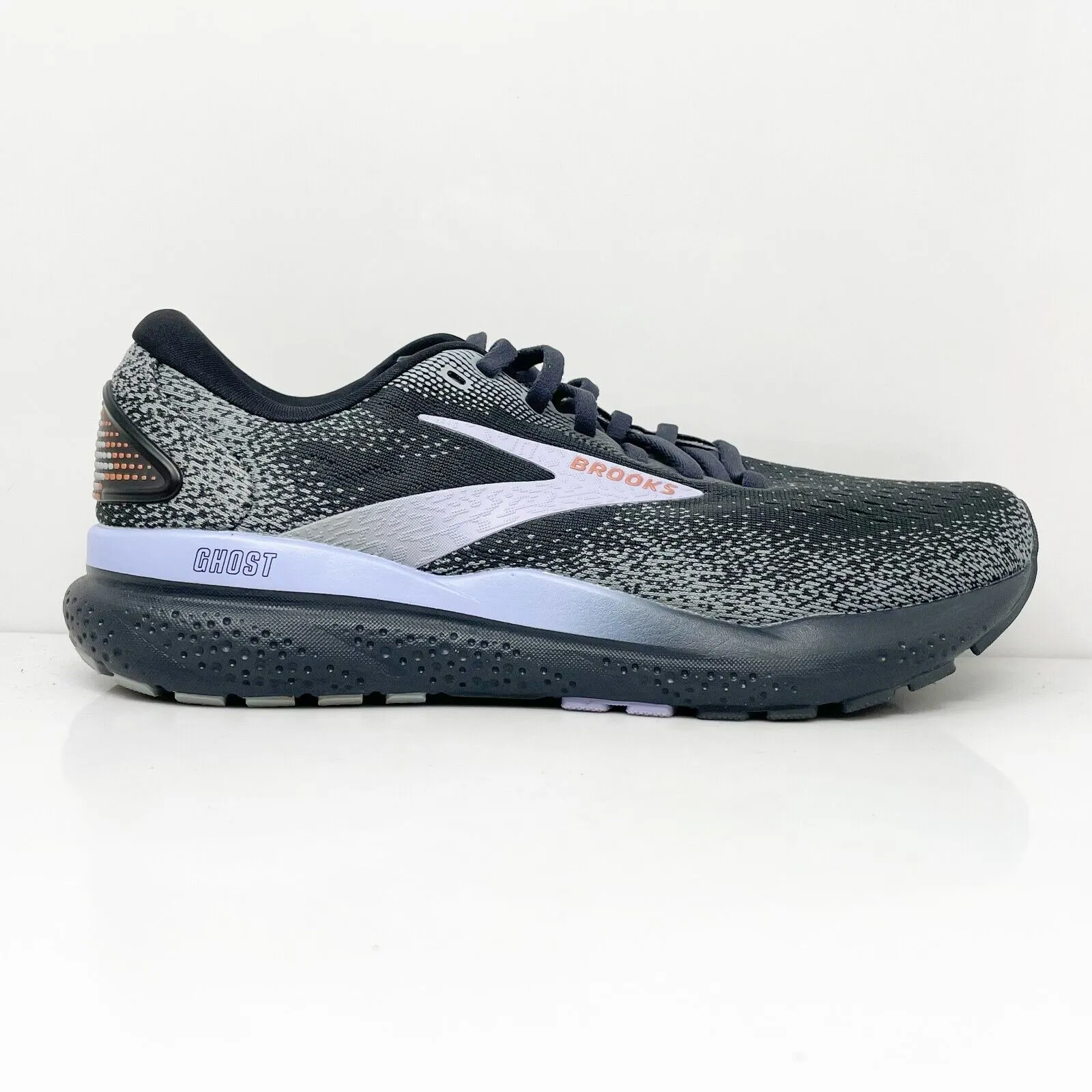 Brooks Womens Ghost 16 1204071B093 Black Running Shoes Sneakers Size 8.5 B