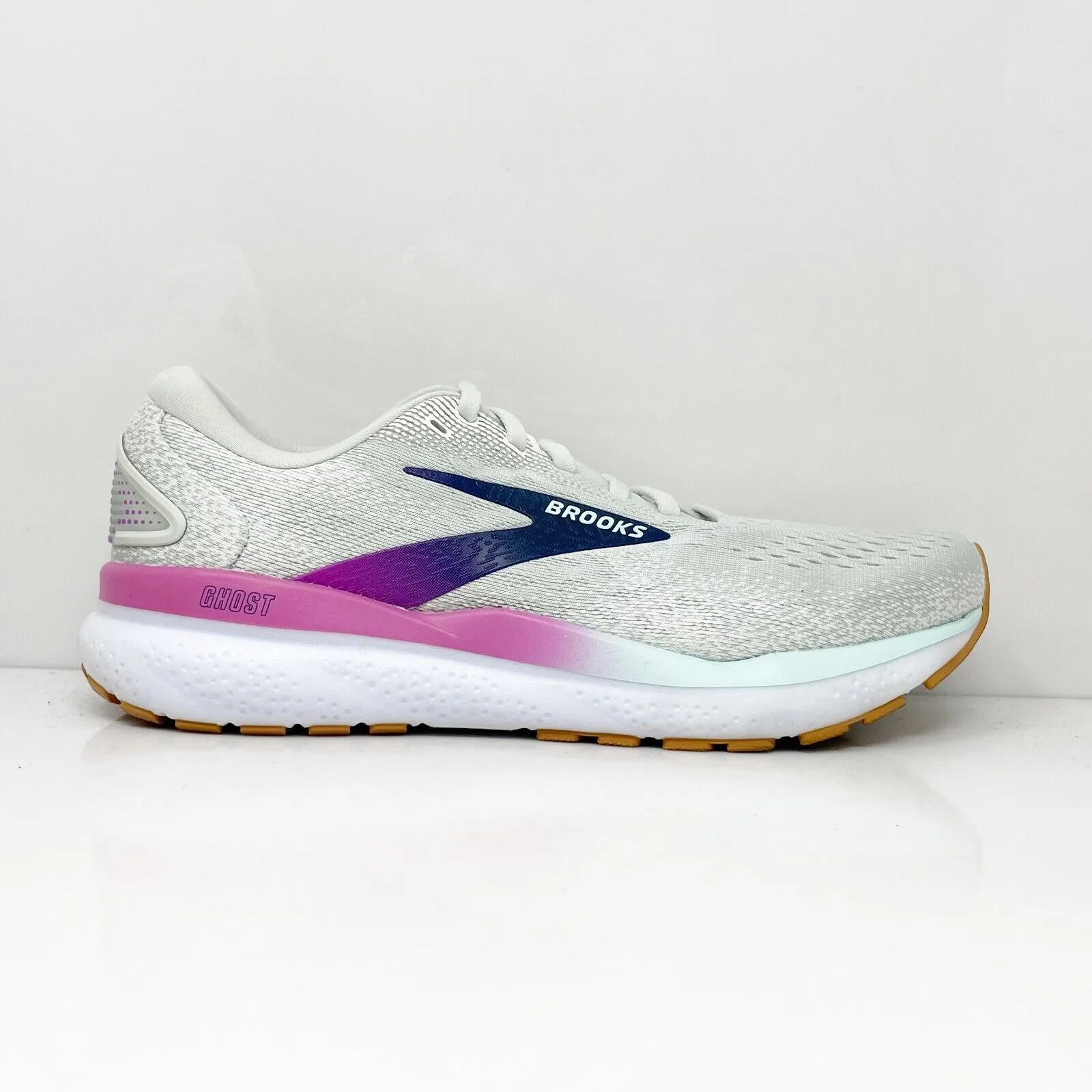 Brooks Womens Ghost 16 1204071D175 Gray Running Shoes Sneakers Size 8.5 D