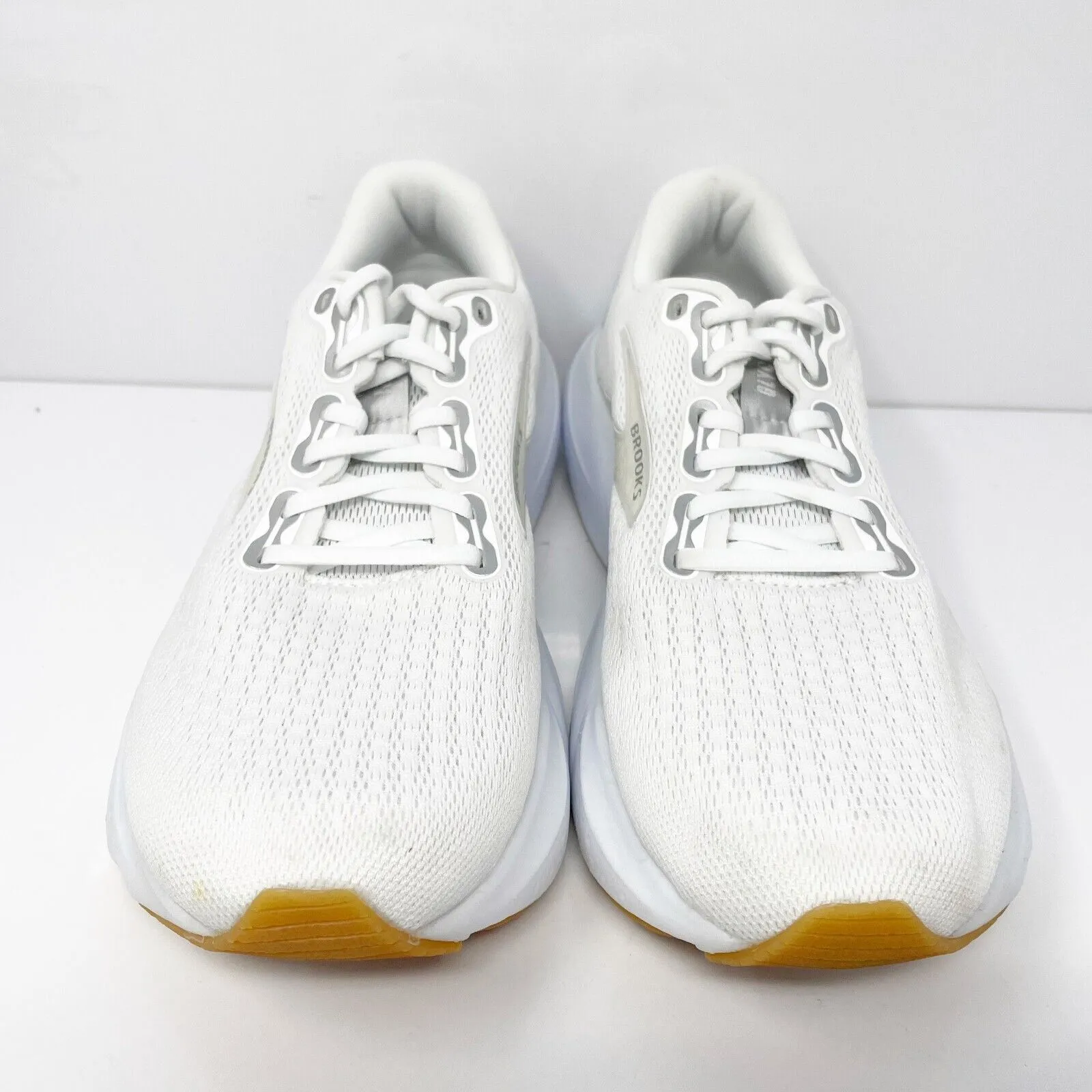 Brooks Womens Glycerin 21 1204081B114 White Running Shoes Sneakers Size 9 B