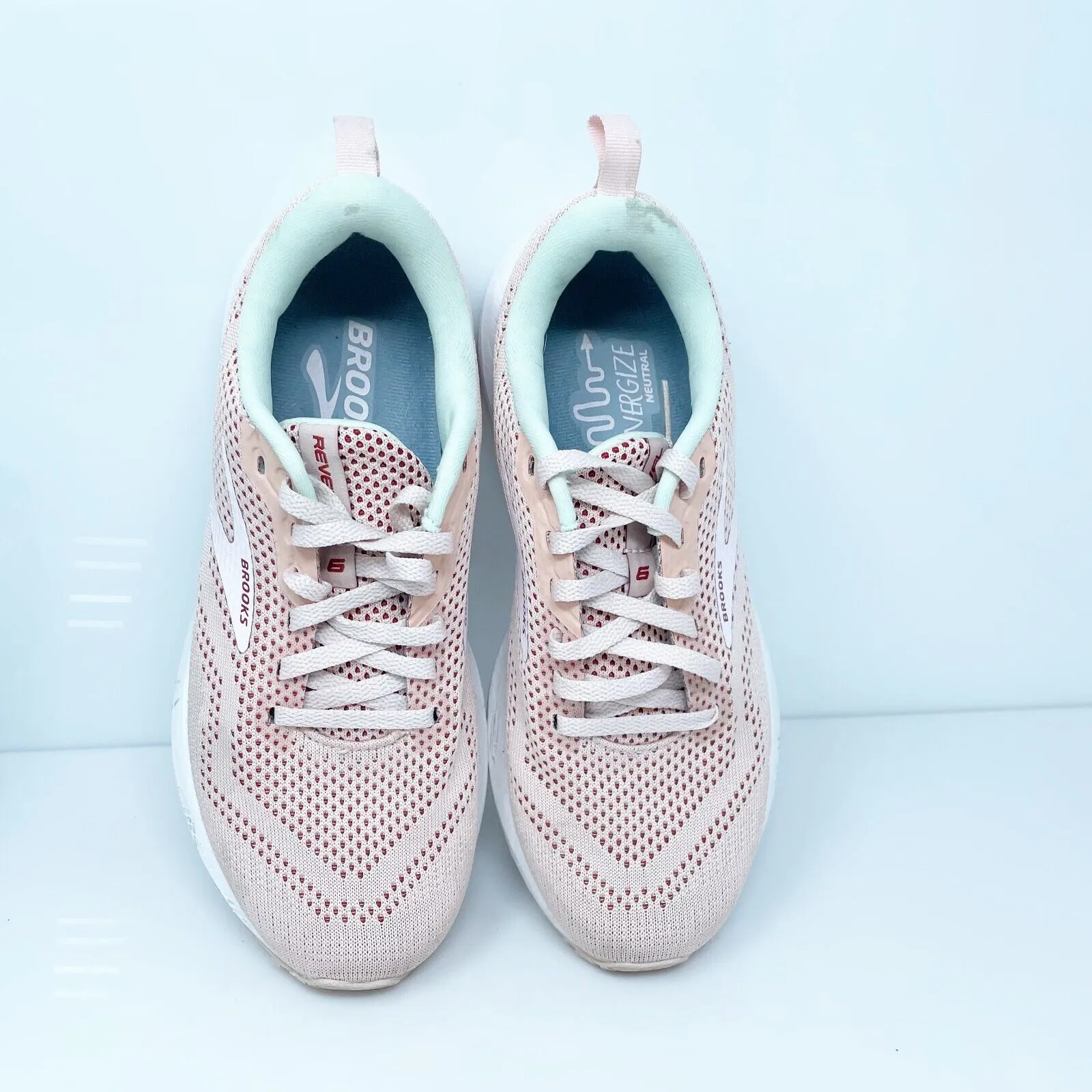 Brooks Womens Revel 6 1203861B662 Pink Running Shoes Sneakers Size 7.5 B