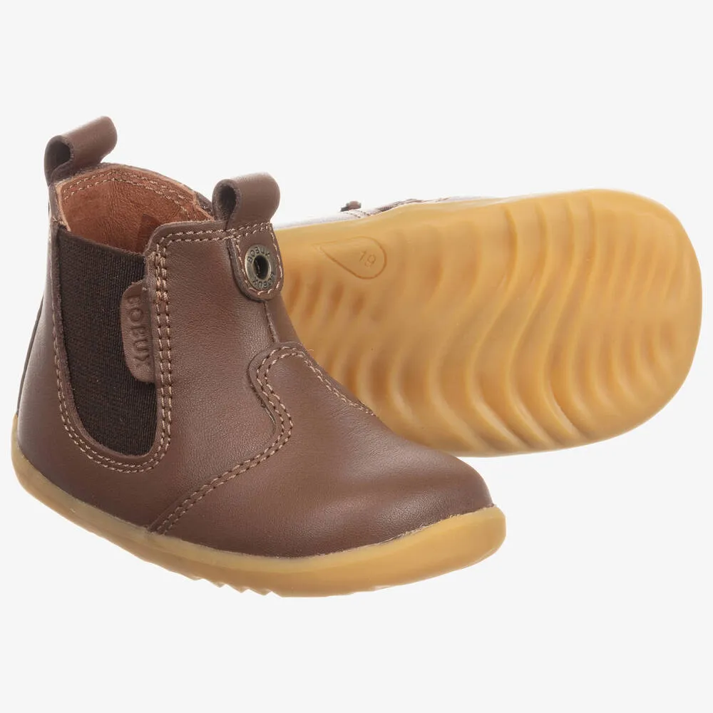 Brown Leather First Walkers