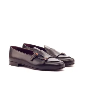 --Brown Monk Slipper Shoe-