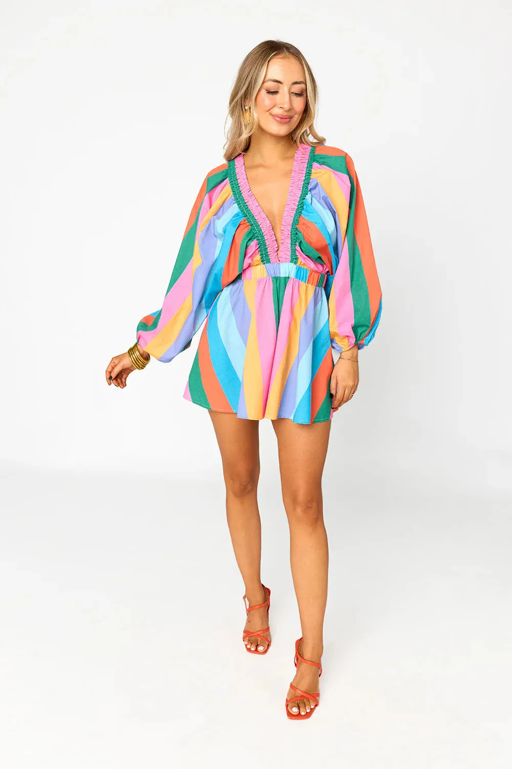 BuddyLove Palm Beach Romper - Jelly Beans