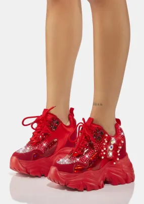 Burn Watermelon Platform Sneakers-