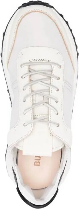 Buttero two-tone panelled sneakers White