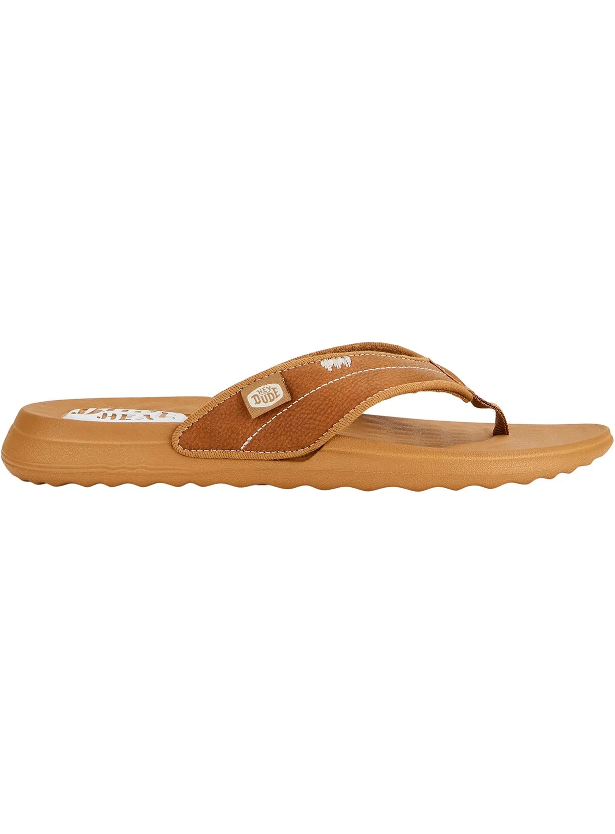Buy HEYDUDE Christi Flip Flop Cognac 7 | Sandals | Tu