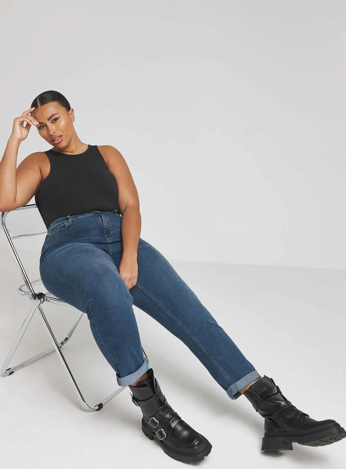 Buy SIMPLY BE 24/7 Mid Vintage Blue Boyfriend Jean 16 | Jeans | Tu