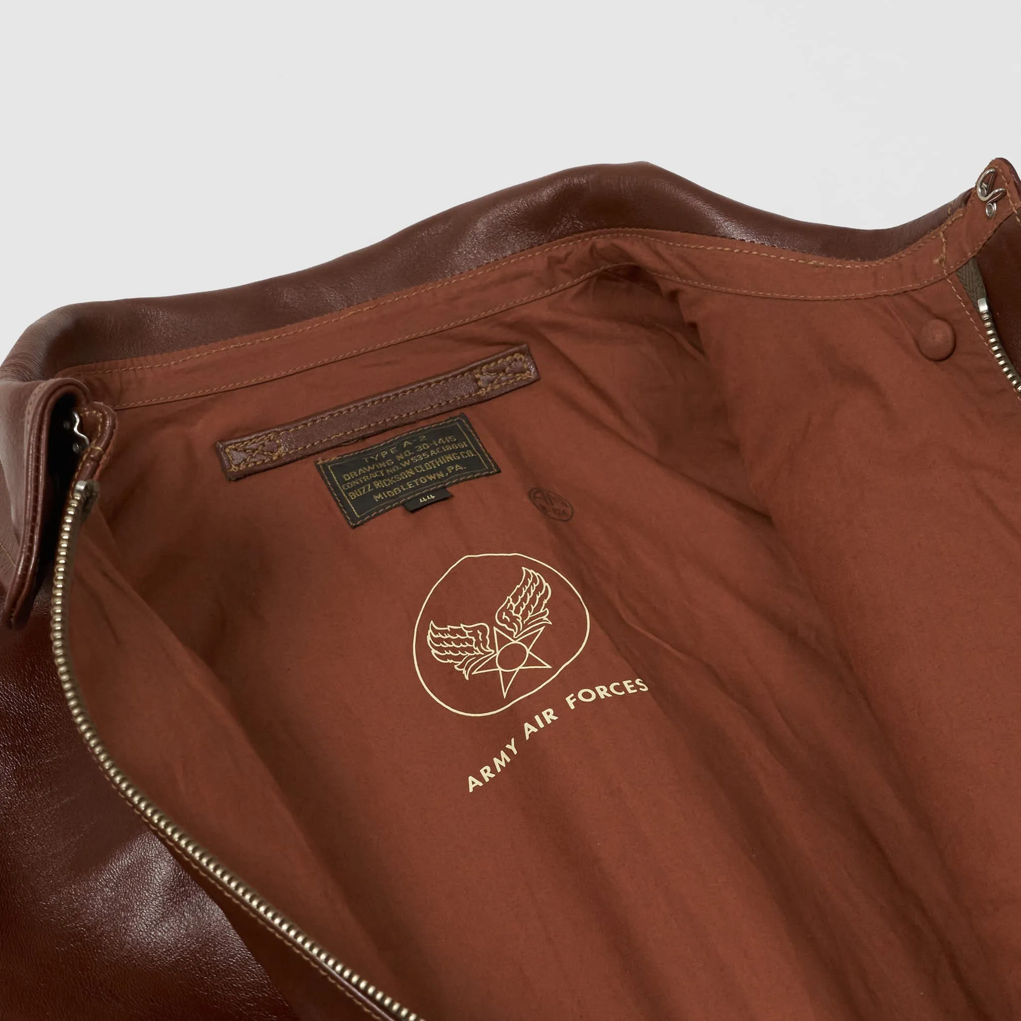 Buzz Ricksons A2 Bronco Leather Jacket