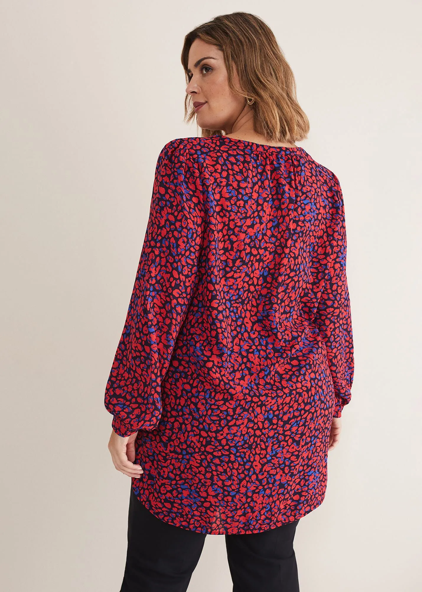 Caelen Printed Tunic Blouse