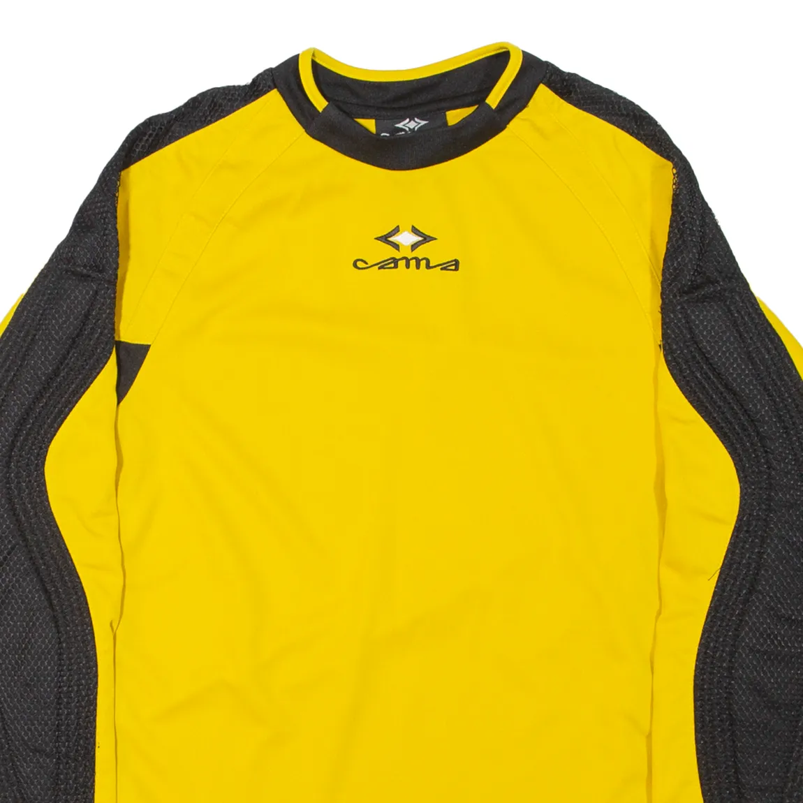 CAMA Mens Football Shirt Jersey Yellow XS