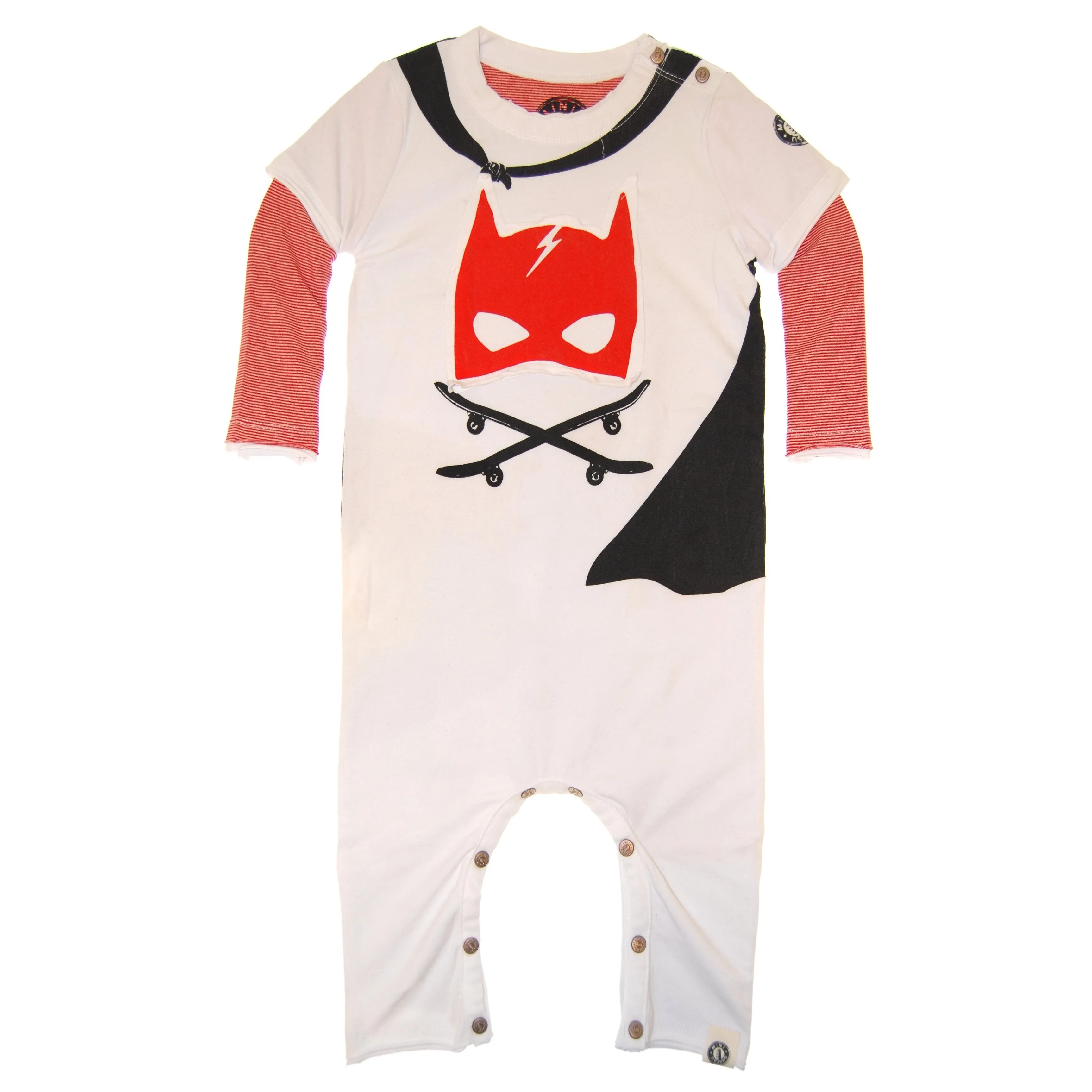 Caped Super Hero Twofer Baby Romper by: Mini Shatsu