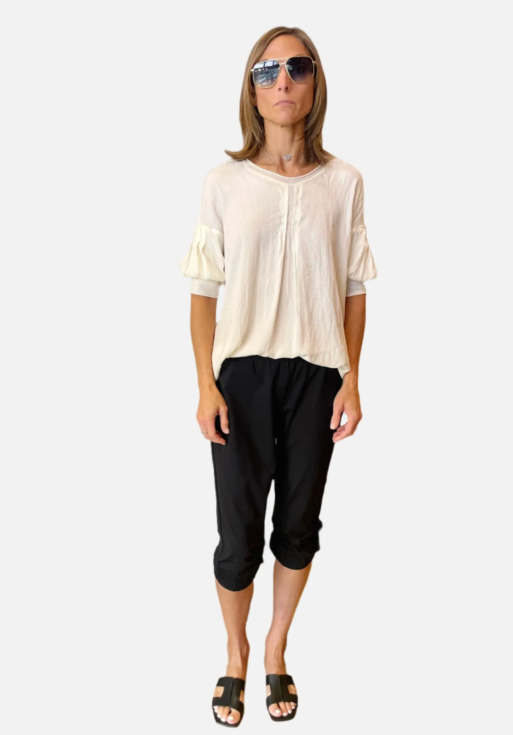 Capri Leggings - Evergreen Black