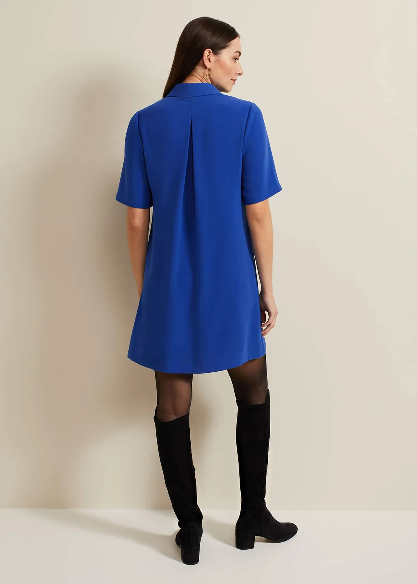 Cara Button Through Tunic Dress