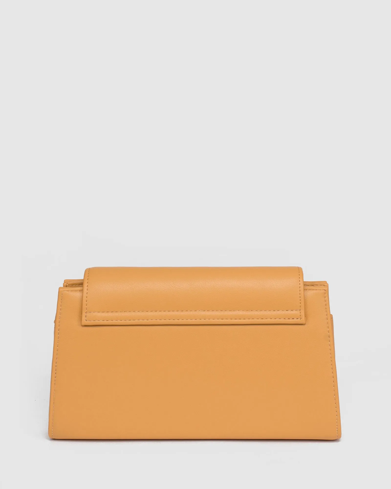 Caramel Folk Clutch Bag