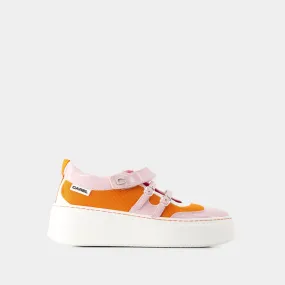 Carel  Baskina Sneakers - Carel - Leather - Orange/Pink