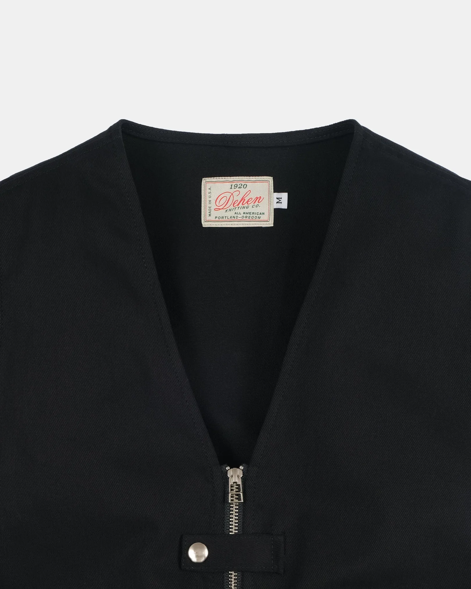 Cargo Vest - Black Denim