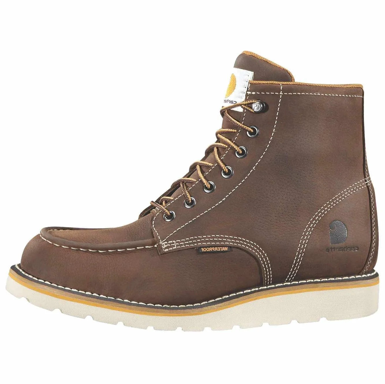 Carhartt Brown Oil 6 Lace Up Mock Toe Men's Work Boot