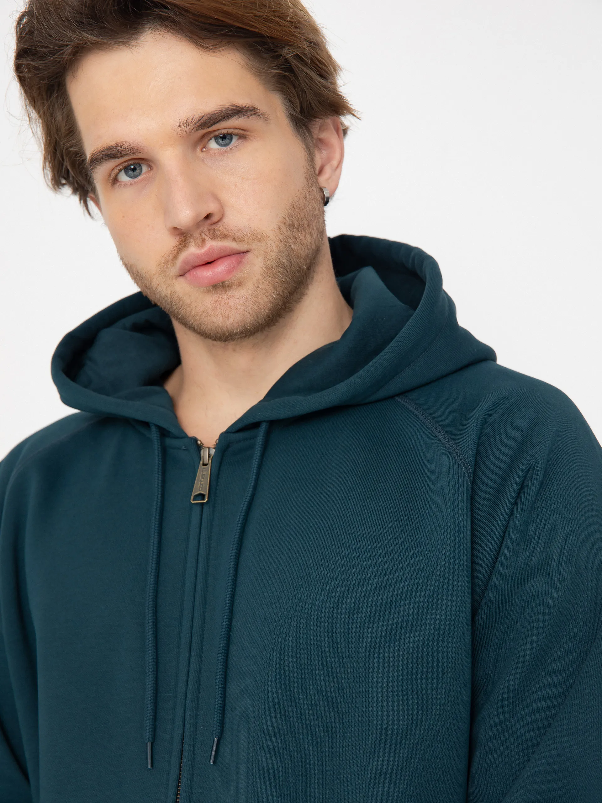 Carhartt WIP Chase ZHD Hoodie (duck blue/gold)