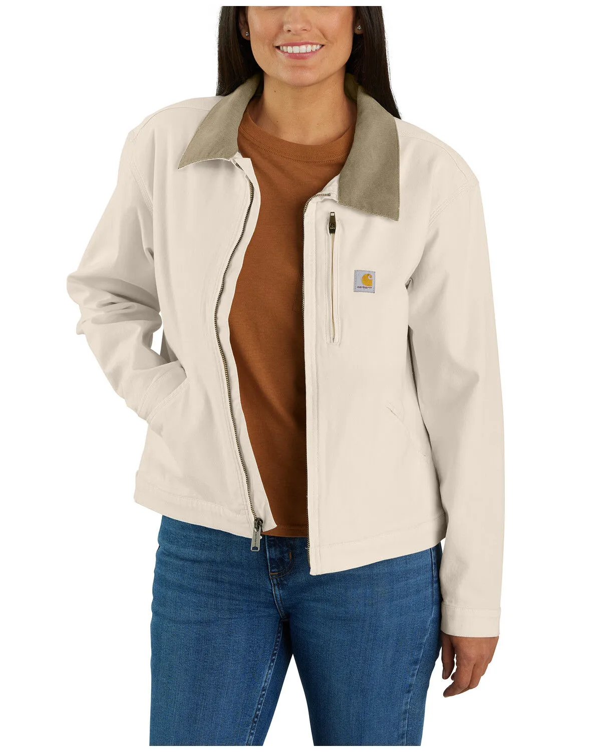 Carhartt Women's Rugged Flex® Loose Fit Canvas Detroit Jacket - Plus