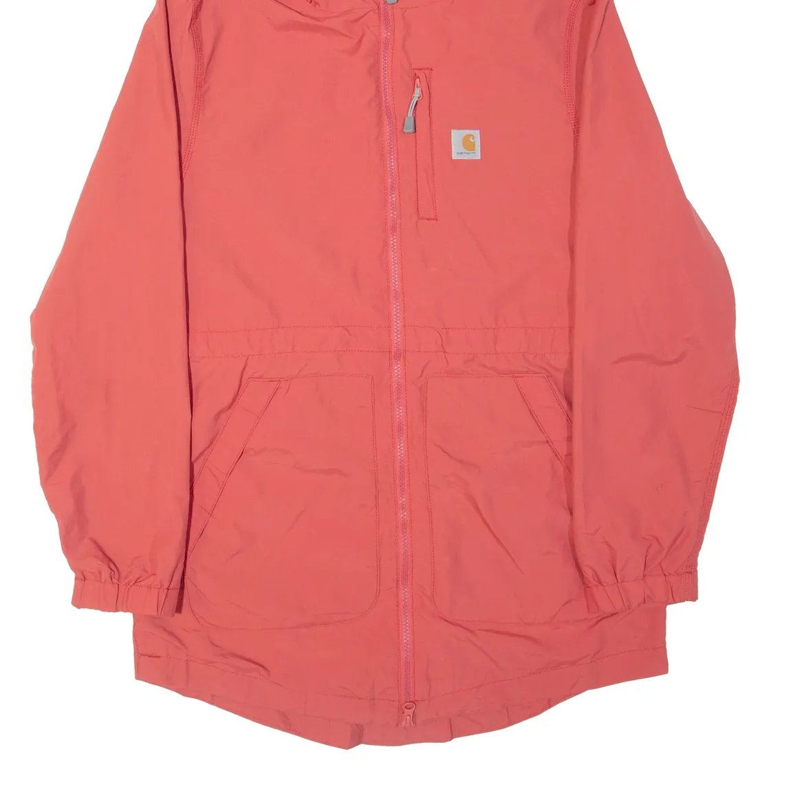 CARHARTT Womens Windbreaker Jacket Pink Nylon Hooded S