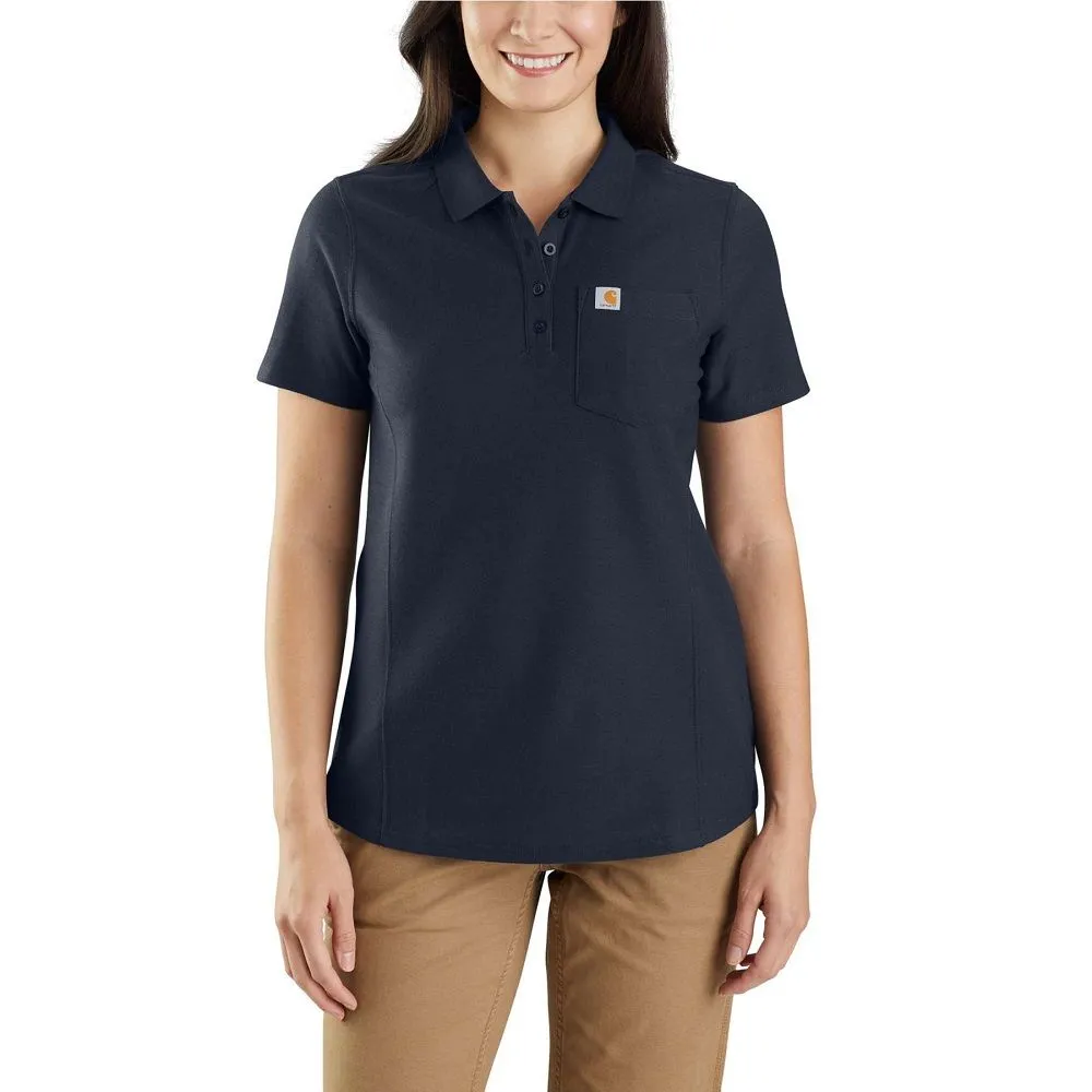 Carhartt Womens Short Sleeve Workwear Casual Polo Shirt