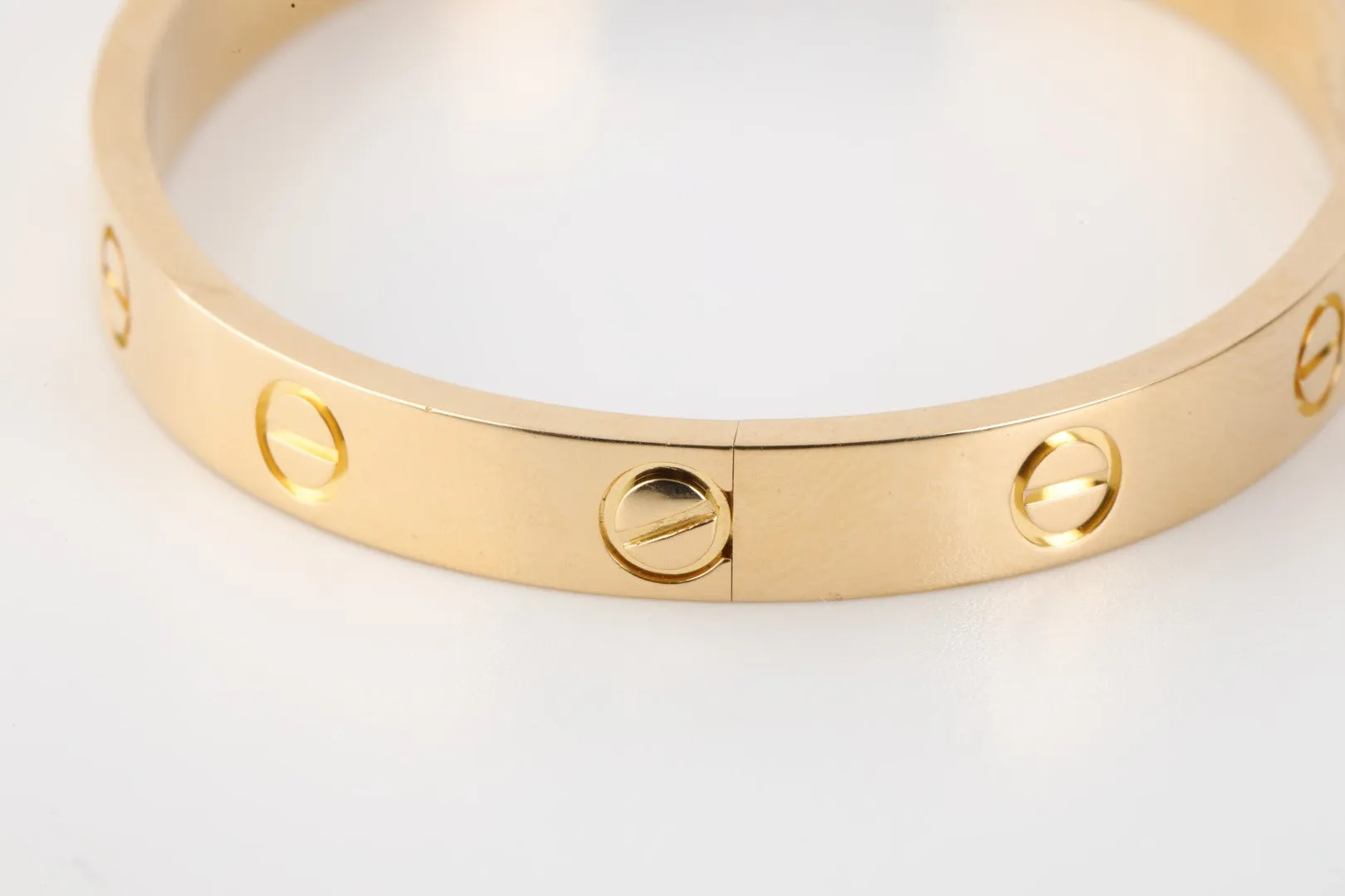 Cartier 18k Yellow Gold Love Bracelet Size 16 (30.53g.)