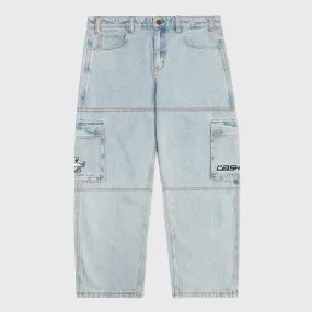 Cash Only - Aleka Denim Cargo Jeans - Light Wash