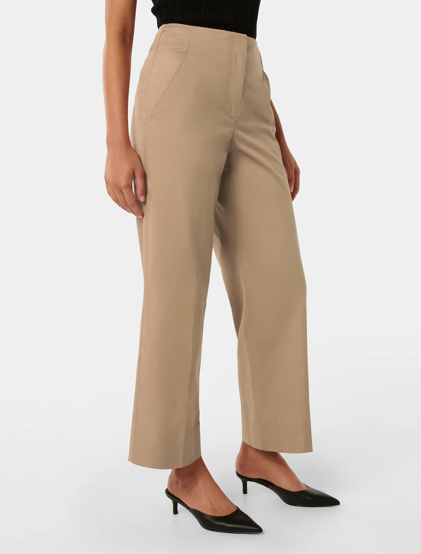 Cassandra Cropped Straight-Leg Pants