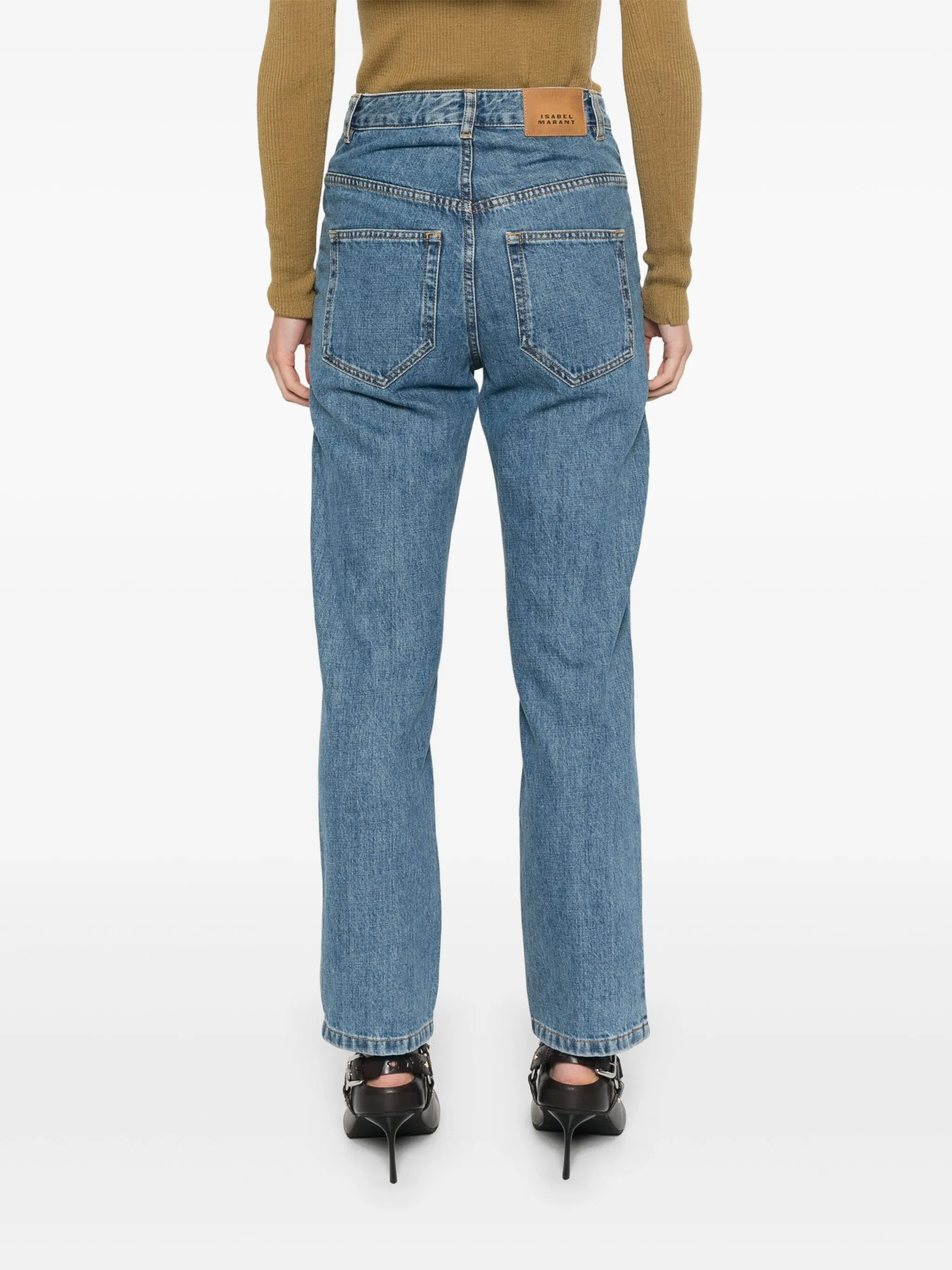 Cassandre high-rise wide-leg jeans