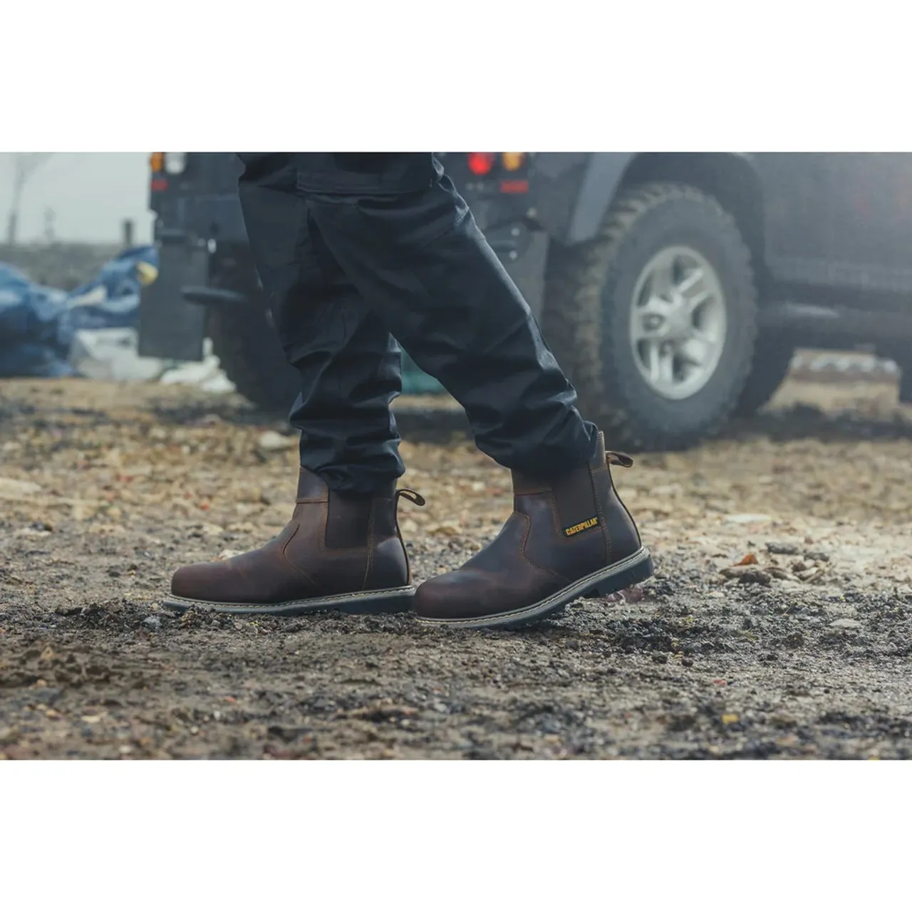 CAT Powerplant Dealer Safety Boot SB Brown