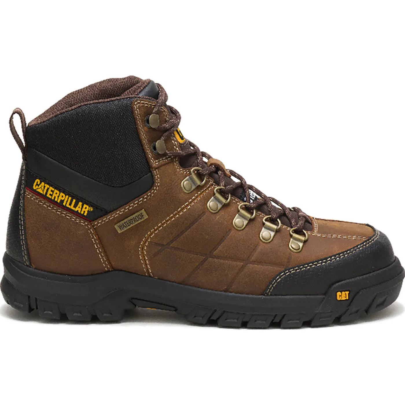Cat Threshold Men's 6-inch Steel Toe Electrical Hazard Waterproof Work Boot