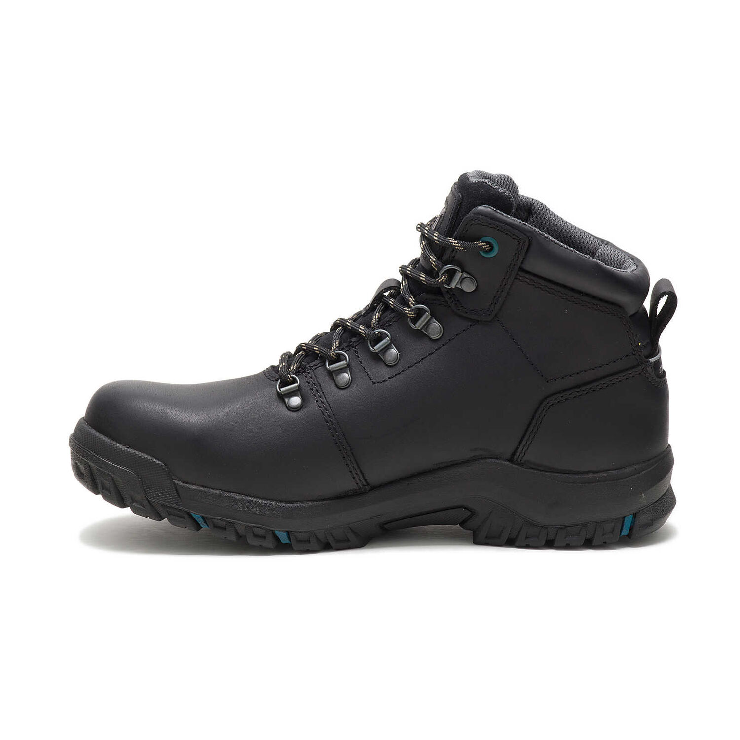CAT Women's Mae Steel Toe Waterproof Work Boot in Black