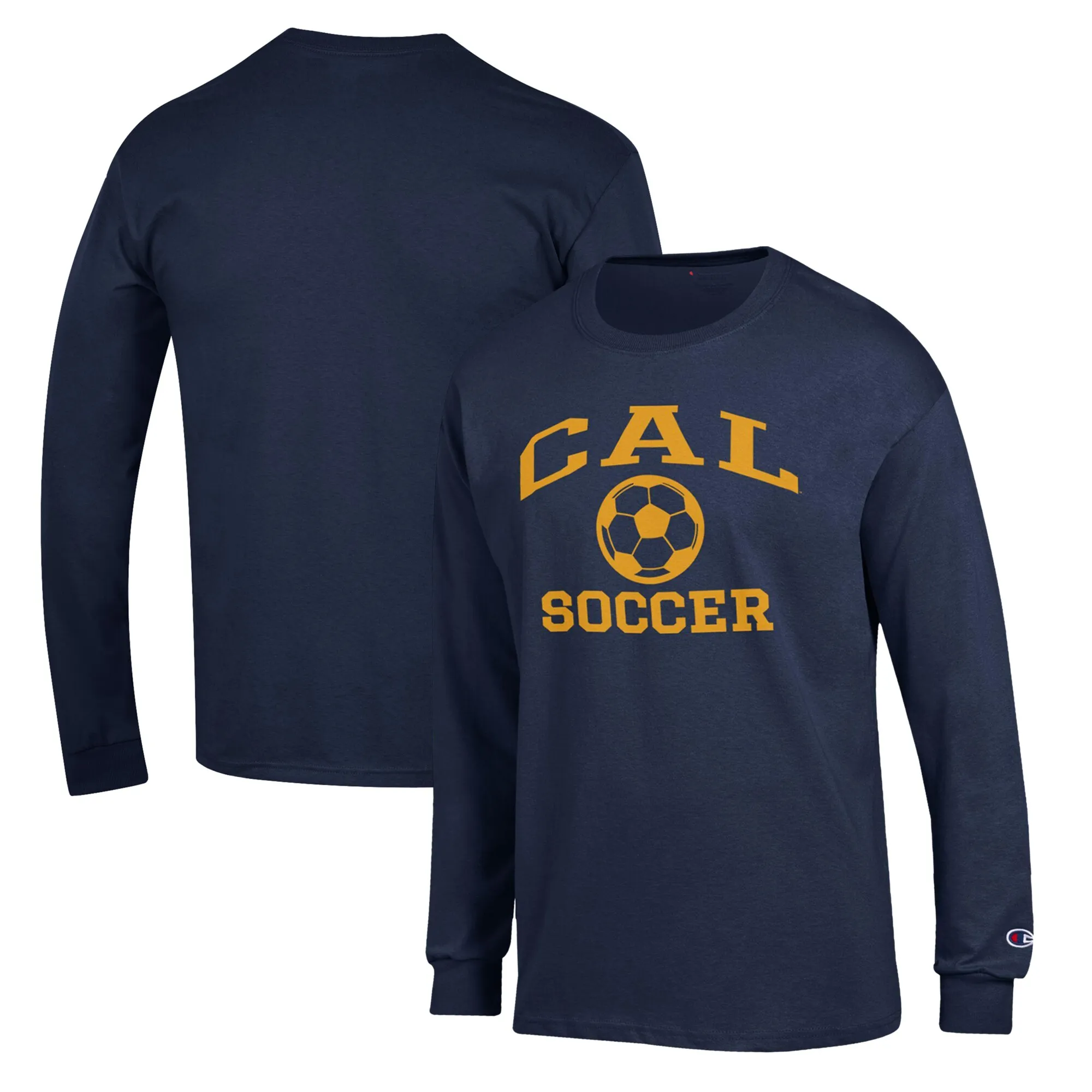 Champion Cal Bears Navy Soccer Icon Long Sleeve T-Shirt