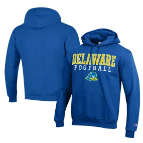 Champion  Delaware Fightin' Blue Hens Royal Football Eco Powerblend Pullover Hoodie
