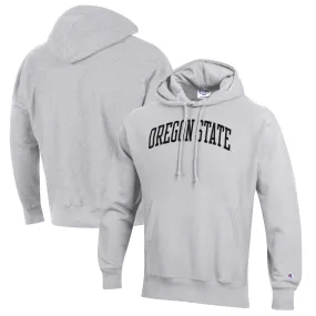 Champion Oregon State Beavers Heathered Gray Reverse Weave Fleece Pullover Hoodie