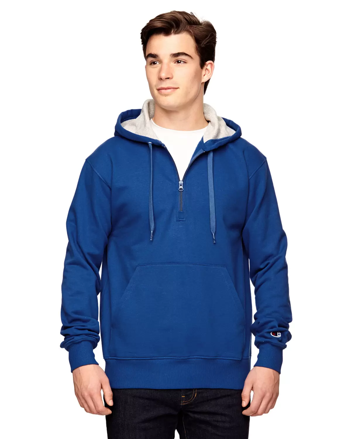Champion S185 Logo Cotton Max Quarter-Zip Hoodie SKU: S185