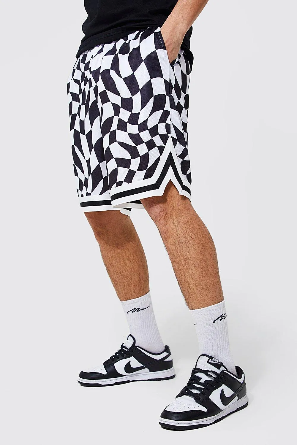 Checkerboard Basketball Short