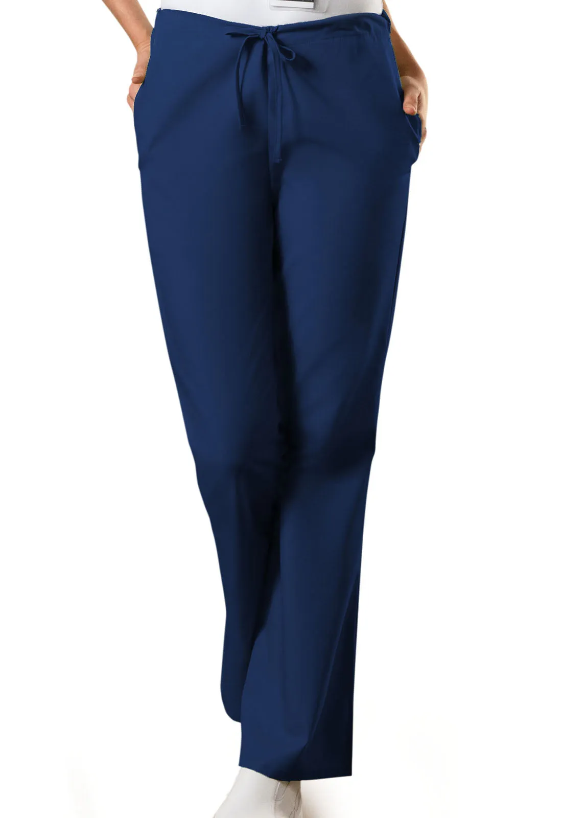 Cherokee 4101 Workwear WW Originals Natural Rise Flare Leg Drawstring Pant Petite
