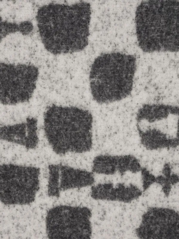 Chess Wool Scarf - White Black Chess