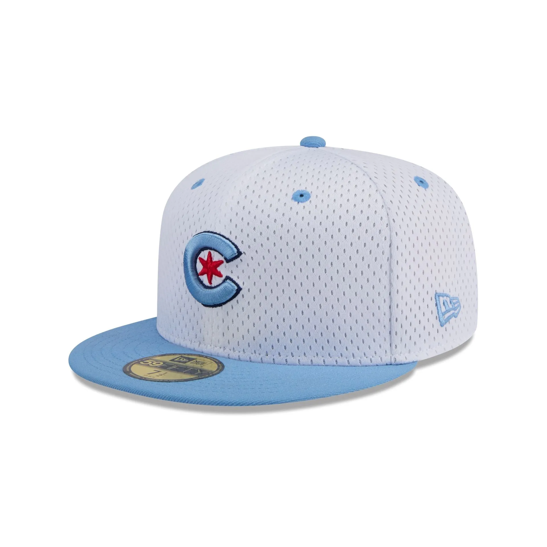 Chicago Cubs Throwback Mesh 59FIFTY Fitted Hat